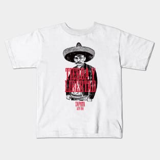 Revolutionary Emiliano Zapata Mexican Pride Tierra Y Libertad Kids T-Shirt